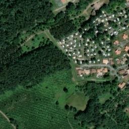 Vue satellite de Camping de la Passerelle à Saint-Julien-en-Born