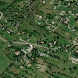 Vue satellite de Le camping de la ferme de St Dalmas Valdeblore à Ilonse