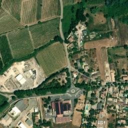 Vue satellite de Camping les Verguettes à Villes-sur-Auzon