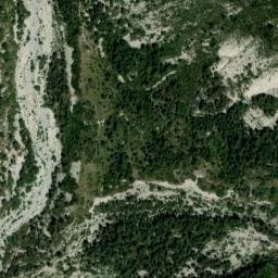 Vue satellite de Cabane des Esclouans à Castellet-lès-Sausses