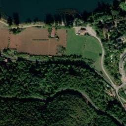 Vue satellite de Camping de la Base Nautique à Saint-Victor-et-Melvieu