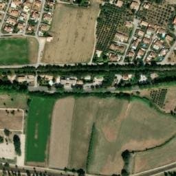 Vue satellite de Aire de camping-car de Malijai à L'Escale