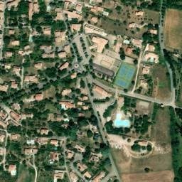 Vue satellite de Aire municipale de Saint Etienne Les Orgues à Saint-Étienne-les-Orgues