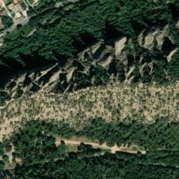 Vue satellite de Camping municipal la Pinède à Montfort