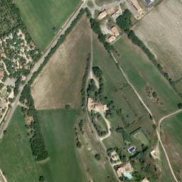 Vue satellite de Flower Camping L'Épi Bleu à Saumane