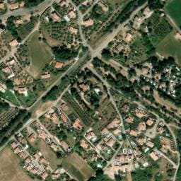 Vue satellite de Camping Les Cigales à Peyruis