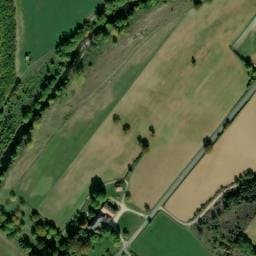 Vue satellite de Camping à la ferme de Castelnau à Nant
