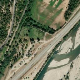 Vue satellite de Aire de Ganagobie-Ouest à Ganagobie