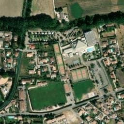Vue satellite de Camping municipal Coucourelle à Pernes-les-Fontaines