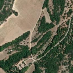 Vue satellite de Fontaine du château de Javon à Lioux
