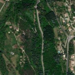 Vue satellite de Domaine Lou Cévenol à Aulas