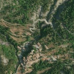 Vue satellite de Source de Puget-Rostang à Puget-Théniers
