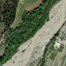 Vue satellite de Aire de camping-car à Le Chaffaut-Saint-Jurson à Le Chaffaut-Saint-Jurson