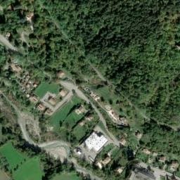 Vue satellite de Camping La Ribière à Annot