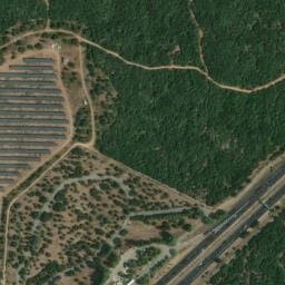Vue satellite de Aire d'Estézargues-Nord à Tavel
