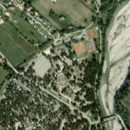 Vue satellite de Camping Les Iscles à Allons