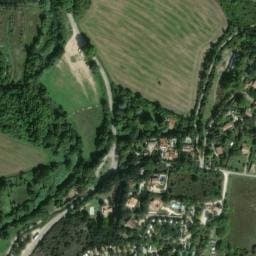 Vue satellite de Camping Le Barralet à Collias