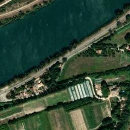 Vue satellite de Lodges & Nature - Camping les Deux Rhônes à Villeneuve-lès-Avignon