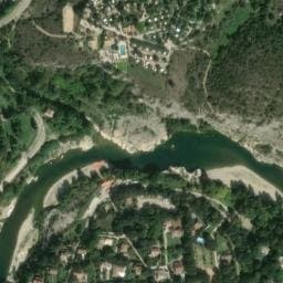 Vue satellite de Le Barralet à Vers-Pont-du-Gard