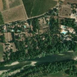 Vue satellite de Clicochic - Camping Gorges du Gardon à Vers-Pont-du-Gard