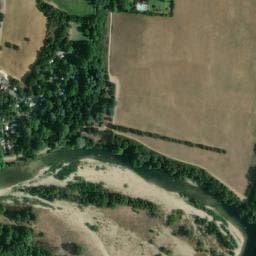 Vue satellite de Domaine des Gorges du Gardon à Vers-Pont-du-Gard