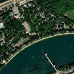 Vue satellite de Camping du Pont d'Avignon à Villeneuve-lès-Avignon