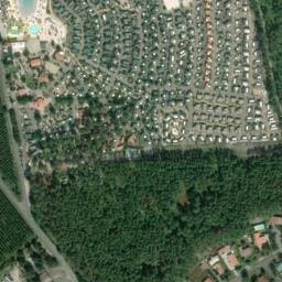 Vue satellite de Camping Domaine de Lila à Linxe