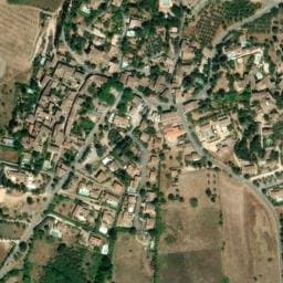 Vue satellite de Gîte du château (84400 Rustrel) à Rustrel
