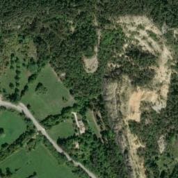 Vue satellite de Aire de repos à Senez à Senez