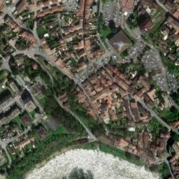 Vue satellite de Aire de camping-car à Brens à Brens
