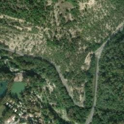 Vue satellite de Flower Camping La Rivière à Dauphin