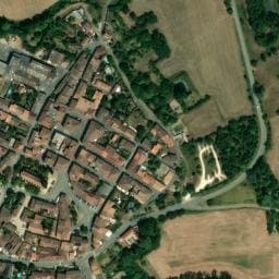 Vue satellite de Aire de camping-car à Saint-Clar à Saint-Clar