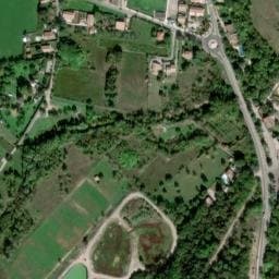 Vue satellite de Camping Les Mûriers à Agonès