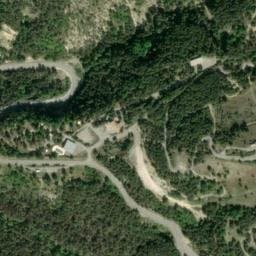 Vue satellite de Aire de repos à Senez (2) à Senez