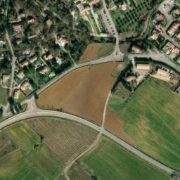Vue satellite de Aire de camping-car à Parignargues à Parignargues