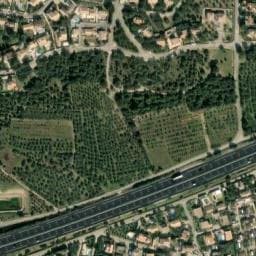 Vue satellite de Les Cyprès à Marguerittes