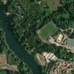 Vue satellite de Camping BelleRive à Comps