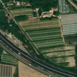 Vue satellite de Aire de Noves à Caumont-sur-Durance