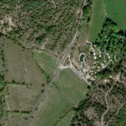 Vue satellite de Camping du Domaine d'Anglas à Agonès