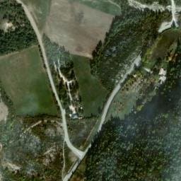 Vue satellite de Aire de stationnement Castellane à Vergons