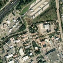 Vue satellite de Aire de camping-car à Marguerittes à Marguerittes