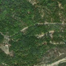 Vue satellite de Camping des Fines Roches à Roquestéron