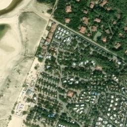 Vue satellite de Camping Le Saint-Martin à Moliets-et-Maa