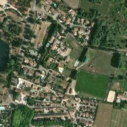 Vue satellite de Aire de camping-car à Vallabrègues à Vallabrègues