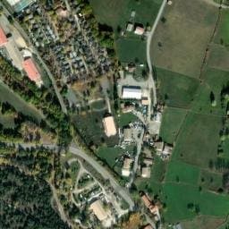 Vue satellite de Aire camping-cars La Halte Napoléon à Le Bourguet