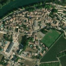 Vue satellite de Aire de camping-car de Comps à Comps