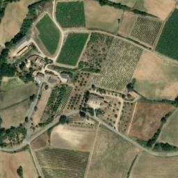 Vue satellite de Camping à la ferme à Saint-Martin-de-Castillon