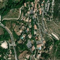 Vue satellite de Aire CAMPING-CAR PARK de Moustiers-Sainte-Marie à Roumoules