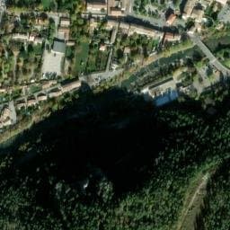 Vue satellite de Camping Le Frédéric Mistral à Le Bourguet
