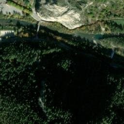 Vue satellite de Aire camping-cars La Boudousque - Castellane à Le Bourguet